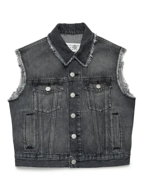 MM6 Maison Margiela Kids جاكيت بدون أكمام