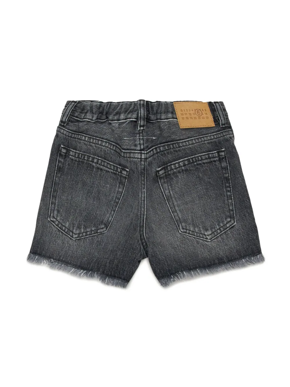 MM6 Maison Margiela Kids Spijkershorts - Zwart