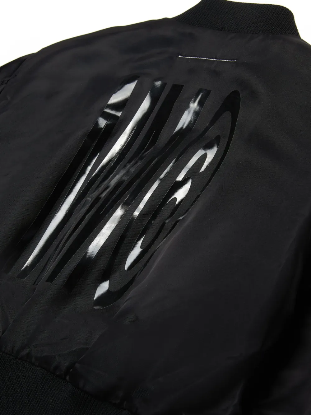 MM6 Maison Margiela Kids Bomberjack met logoprint Zwart