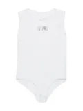 MM6 Maison Margiela Kids Numbers-print tank top - White