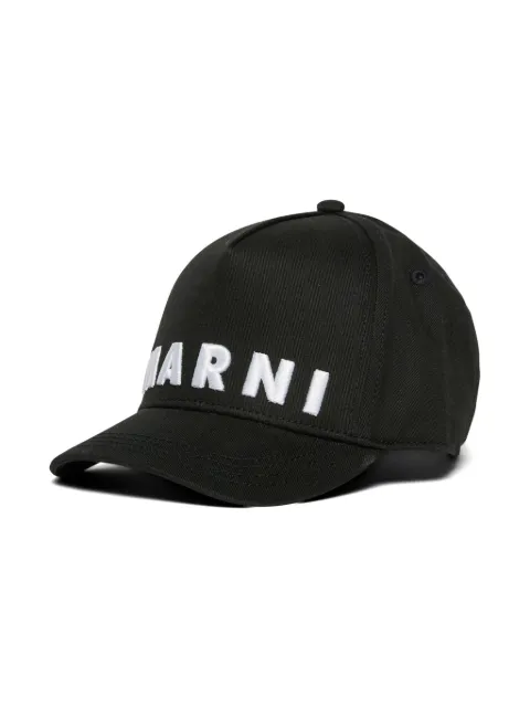 Marni Kids gorra con logo bordado