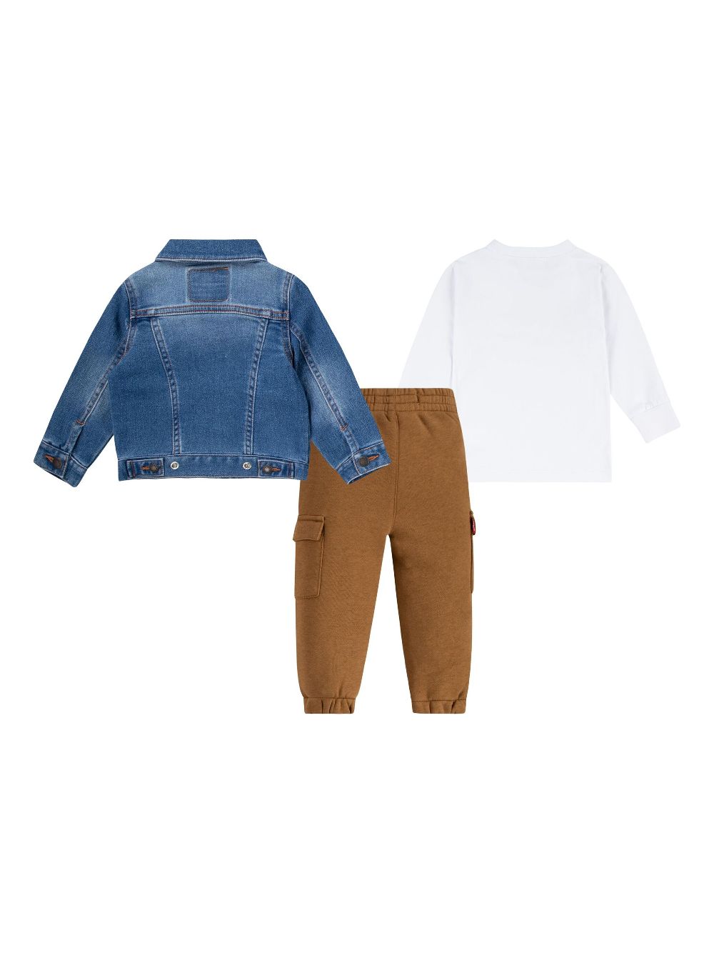 Levi's Kids Katoenen trainingsbroek - Bruin