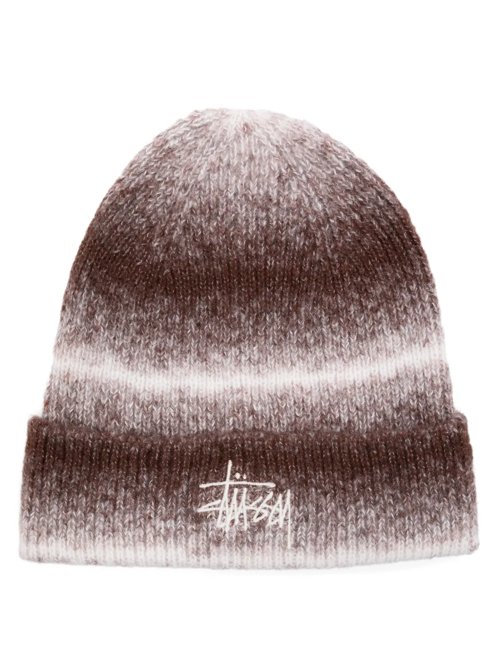 Stüssy cuff striped beanie