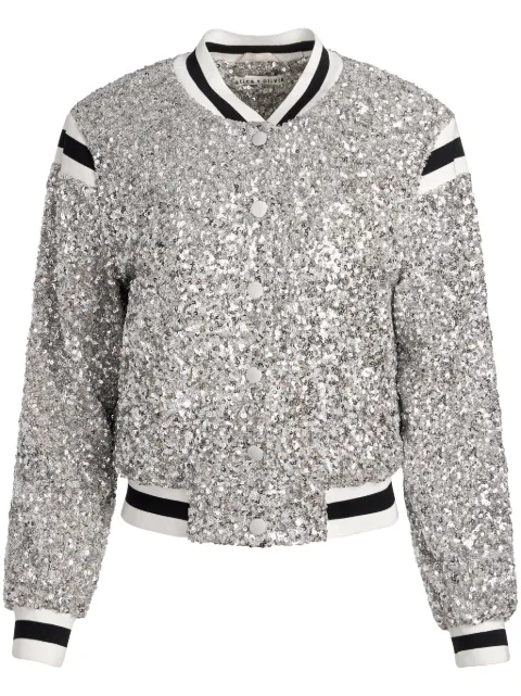 alice + olivia x The Beatles Keri bomber jacket