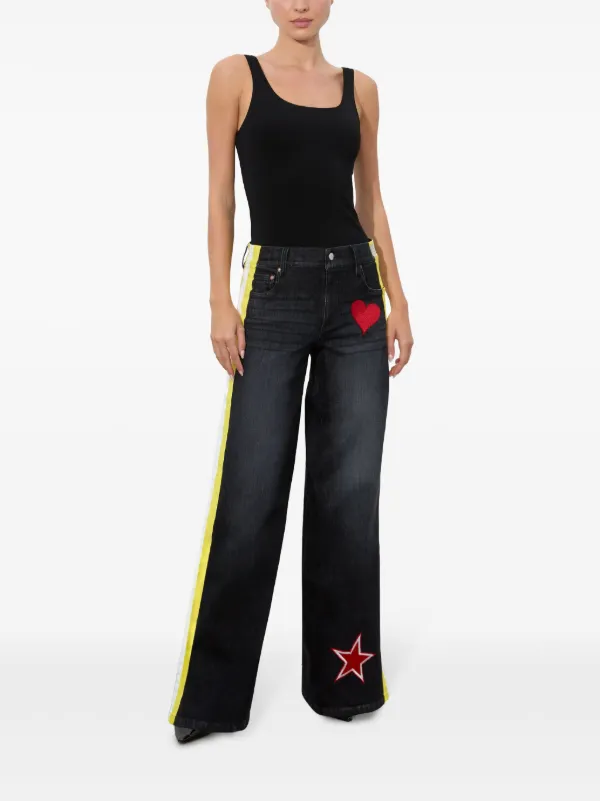 Alice + Olivia Trish Jeans | Black | FARFETCH