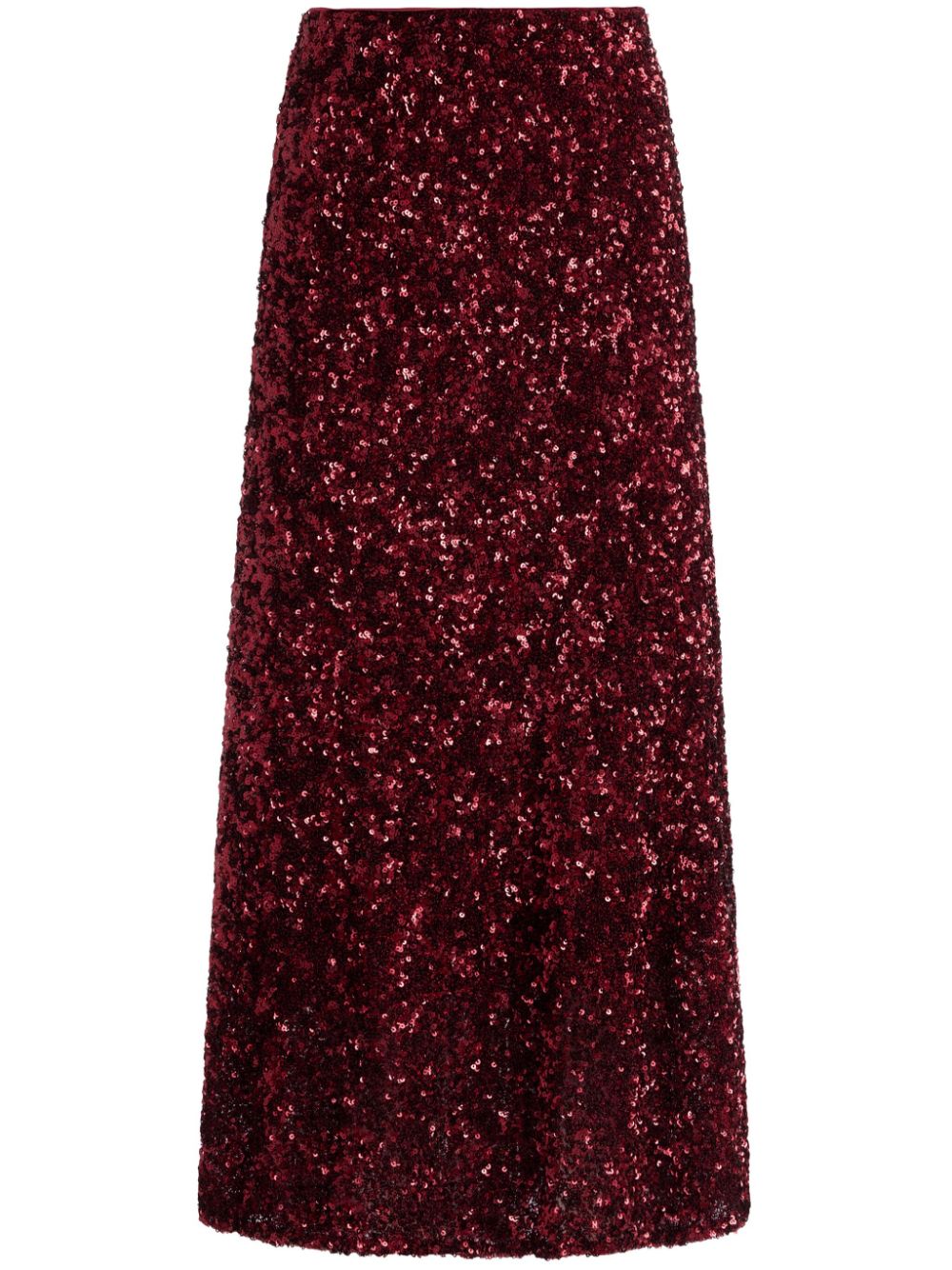 alice + olivia sequin-embellished flared skirt