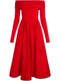 alice + olivia Chara midi dress - Red