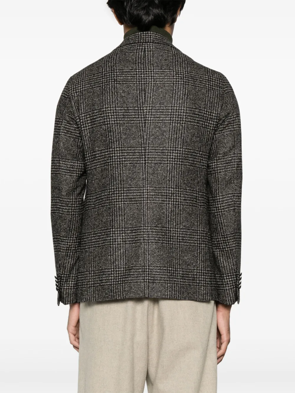 Tagliatore Prince of Wales geruite blazer Zwart