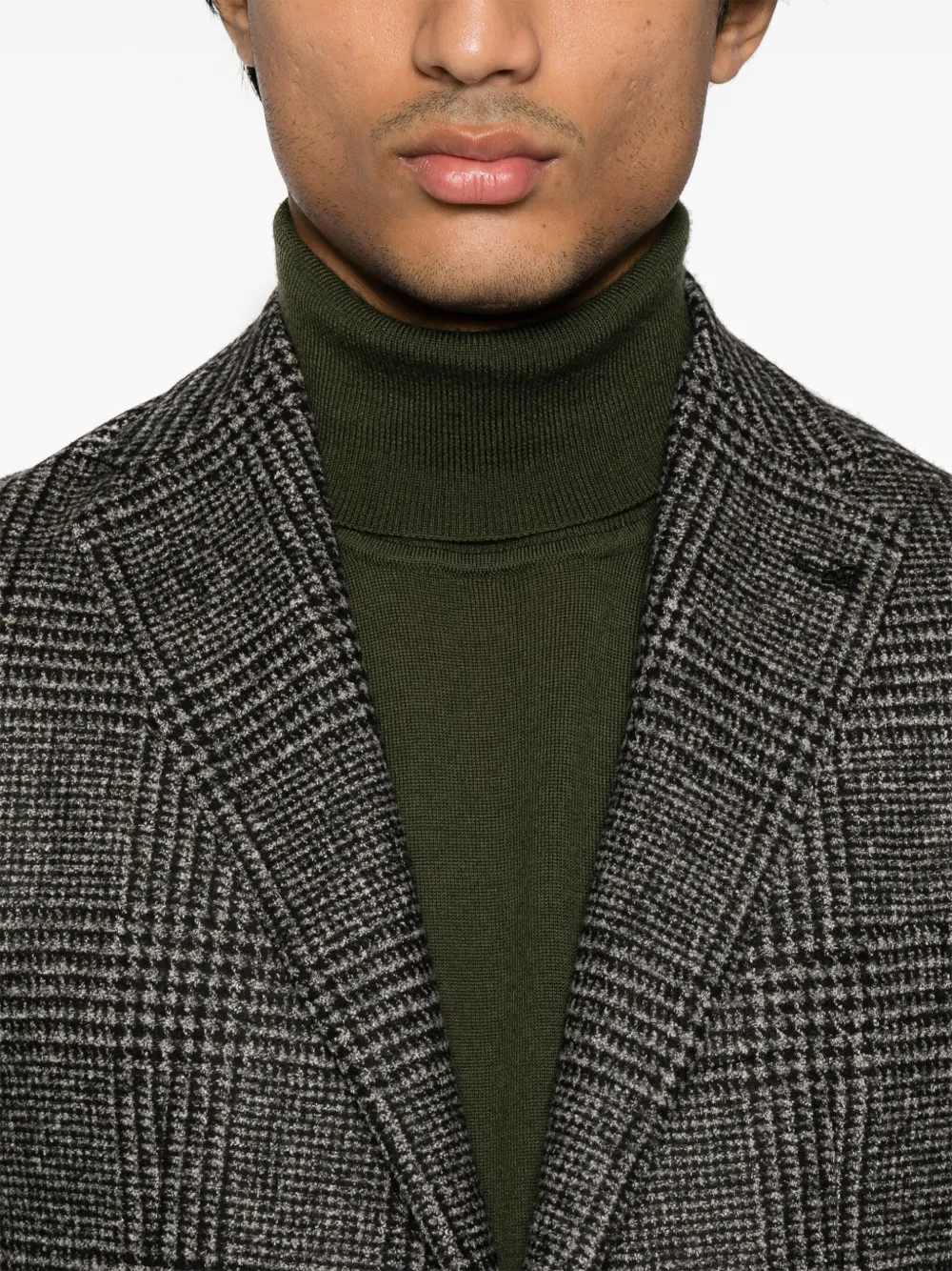 Tagliatore Prince of Wales geruite blazer Zwart