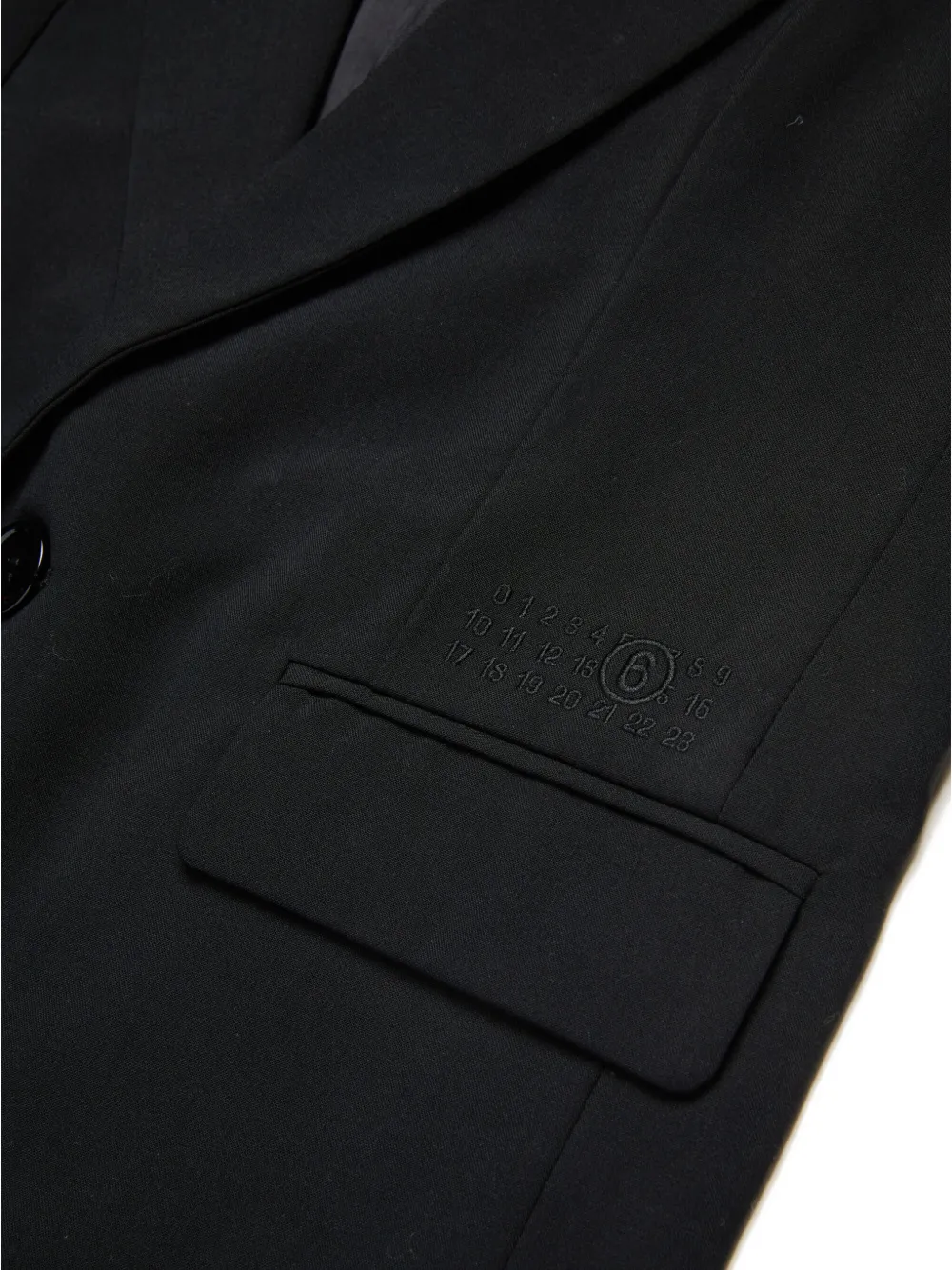 MM6 Maison Margiela Kids Mouwloze blazer Zwart