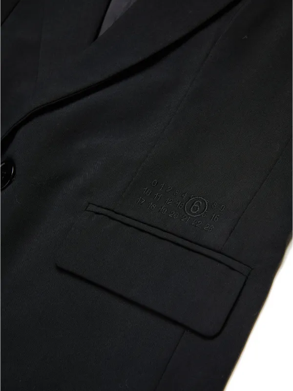 MM6 Maison Margiela Kids ノースリーブ ジャケット | ブラック