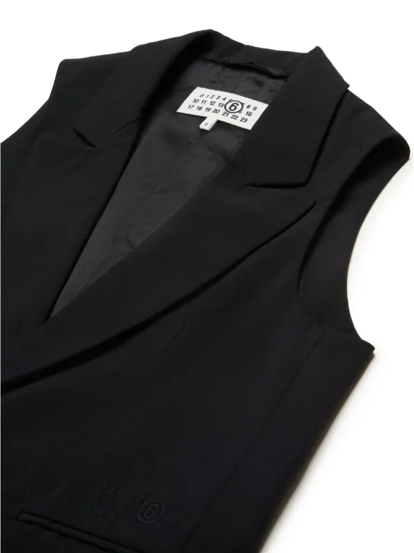 MM6 Maison Margiela Kids ノースリーブ ジャケット | ブラック
