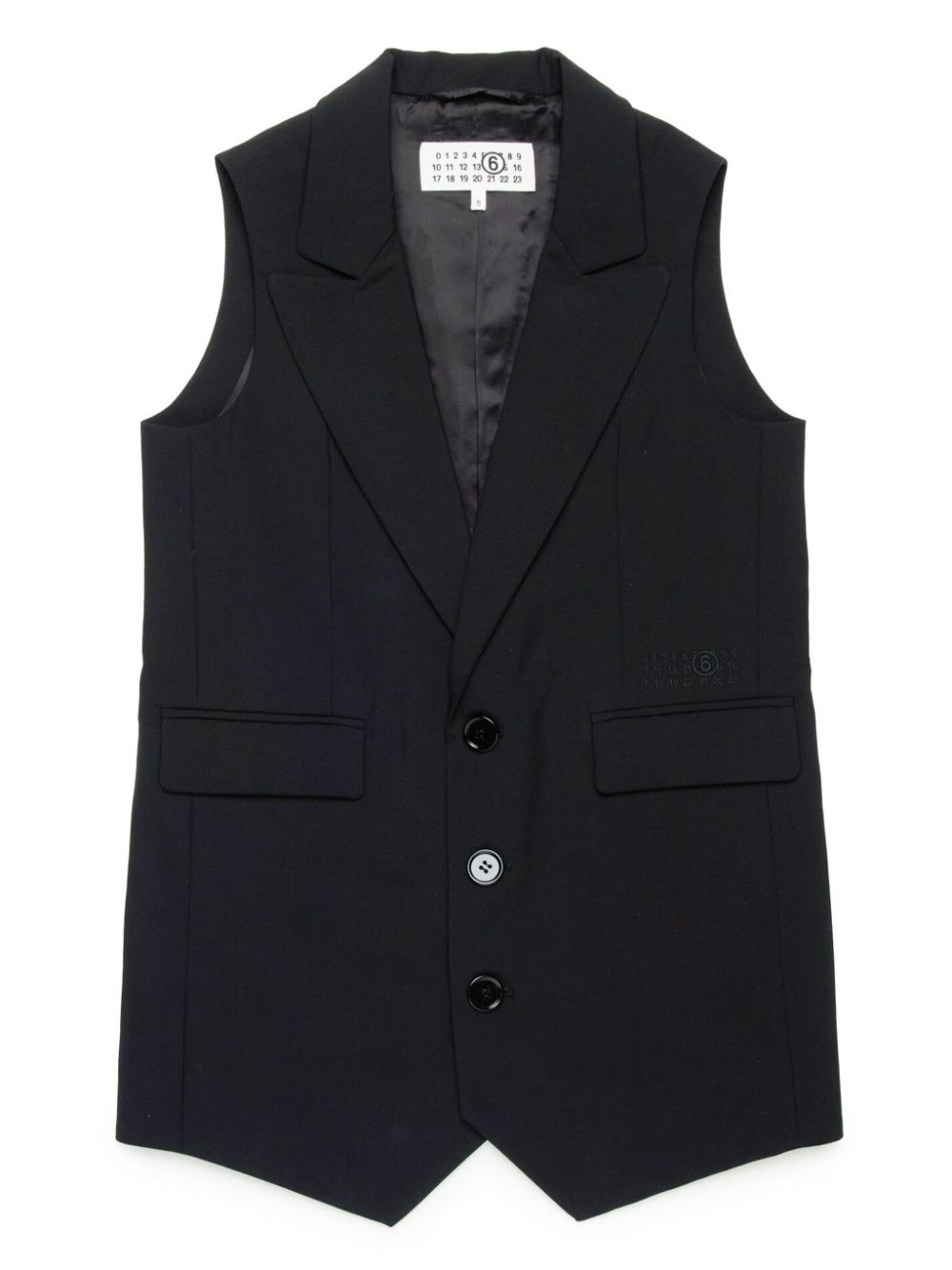 MM6 Maison Margiela Kids sleeveless blazer - Black