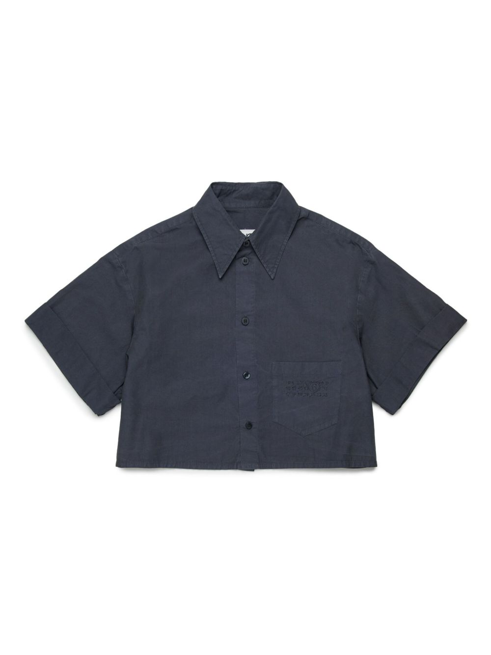 MM6 Maison Margiela Kids numbers-motif shirt - Blue