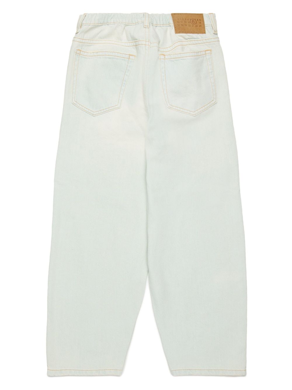 MM6 Maison Margiela Kids Jeans met wijde pijpen - Blauw