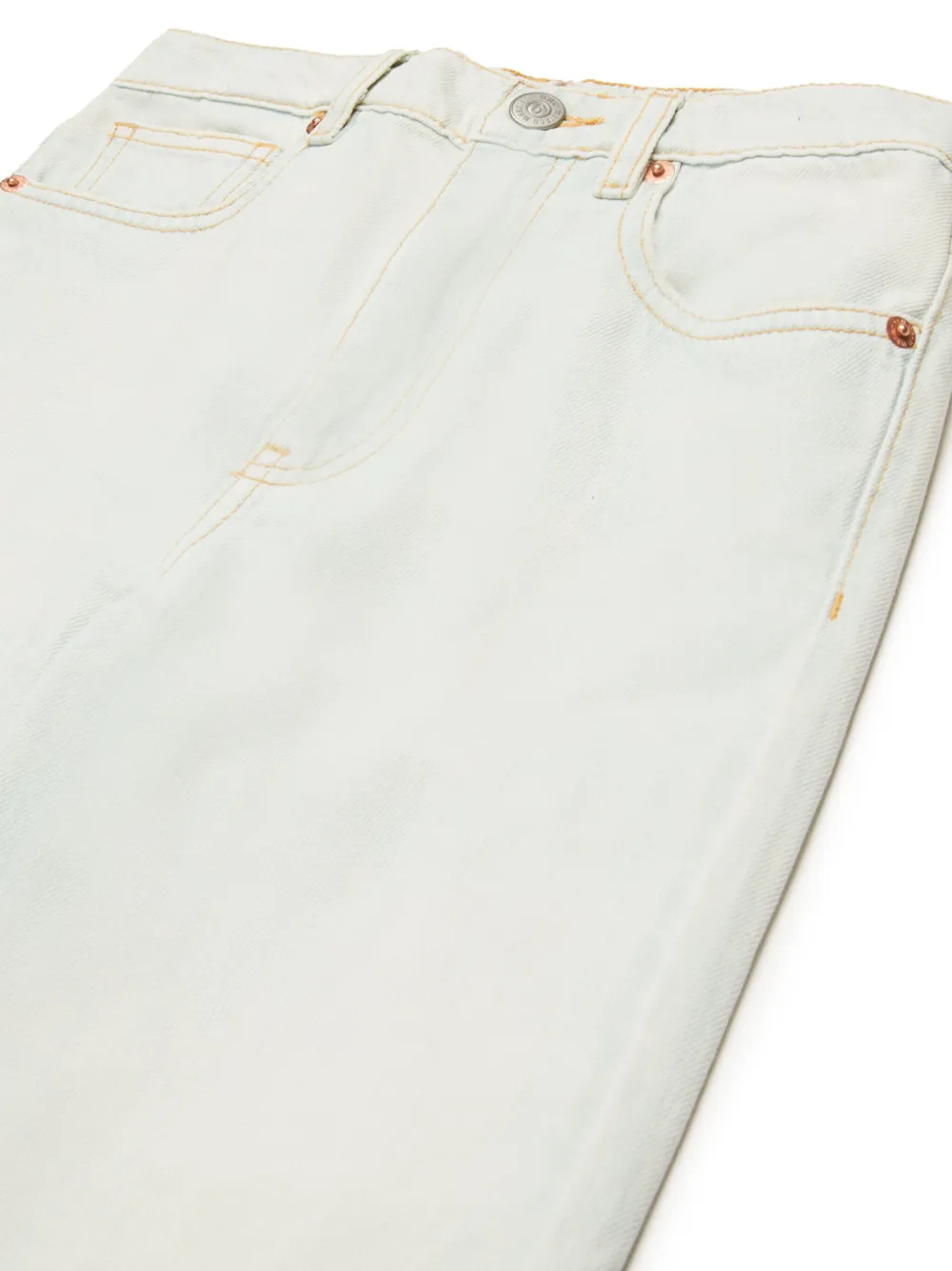 MM6 Maison Margiela Kids Jeans met wijde pijpen Blauw