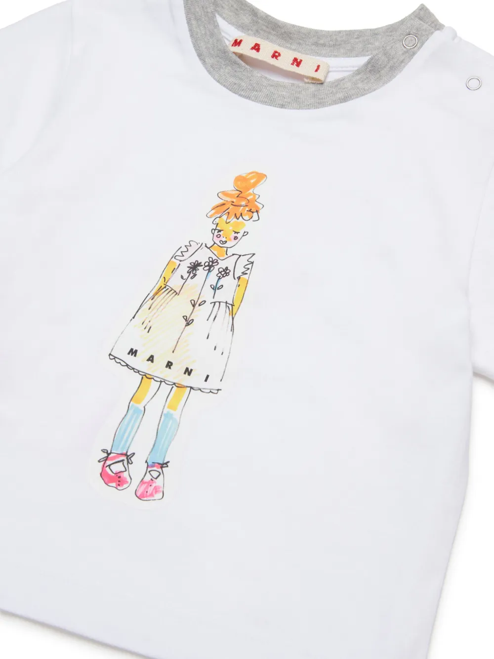 Marni Kids T-shirt met print Wit