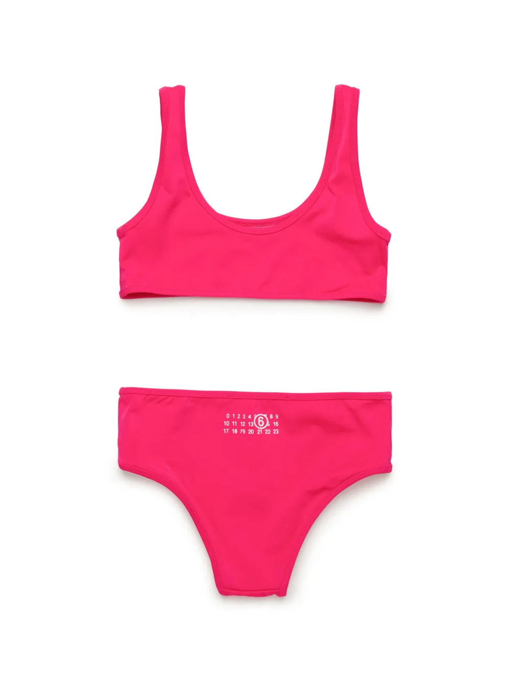 MM6 Maison Margiela Kids Bikini met logoprint - Roze