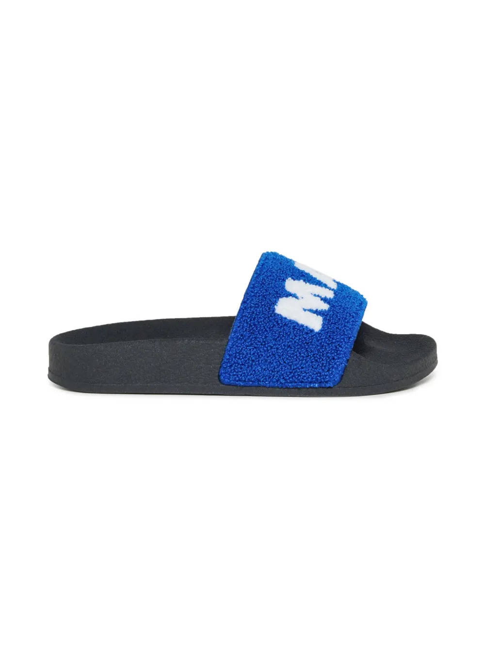 Marni Kids logo-jacquard slides - Blauw