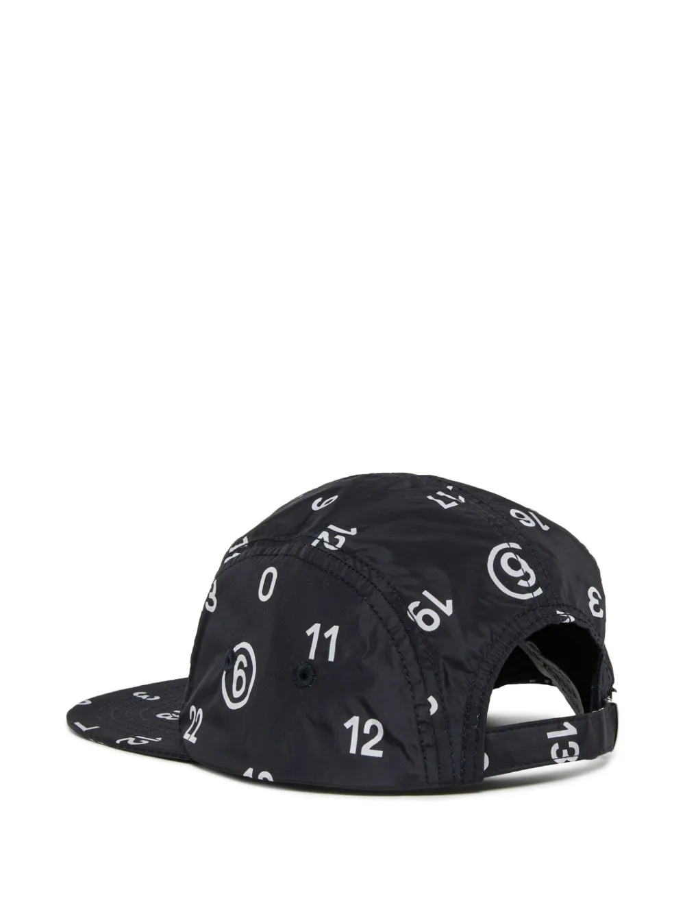 MM6 Maison Margiela Kids Numbers-print cap - Zwart