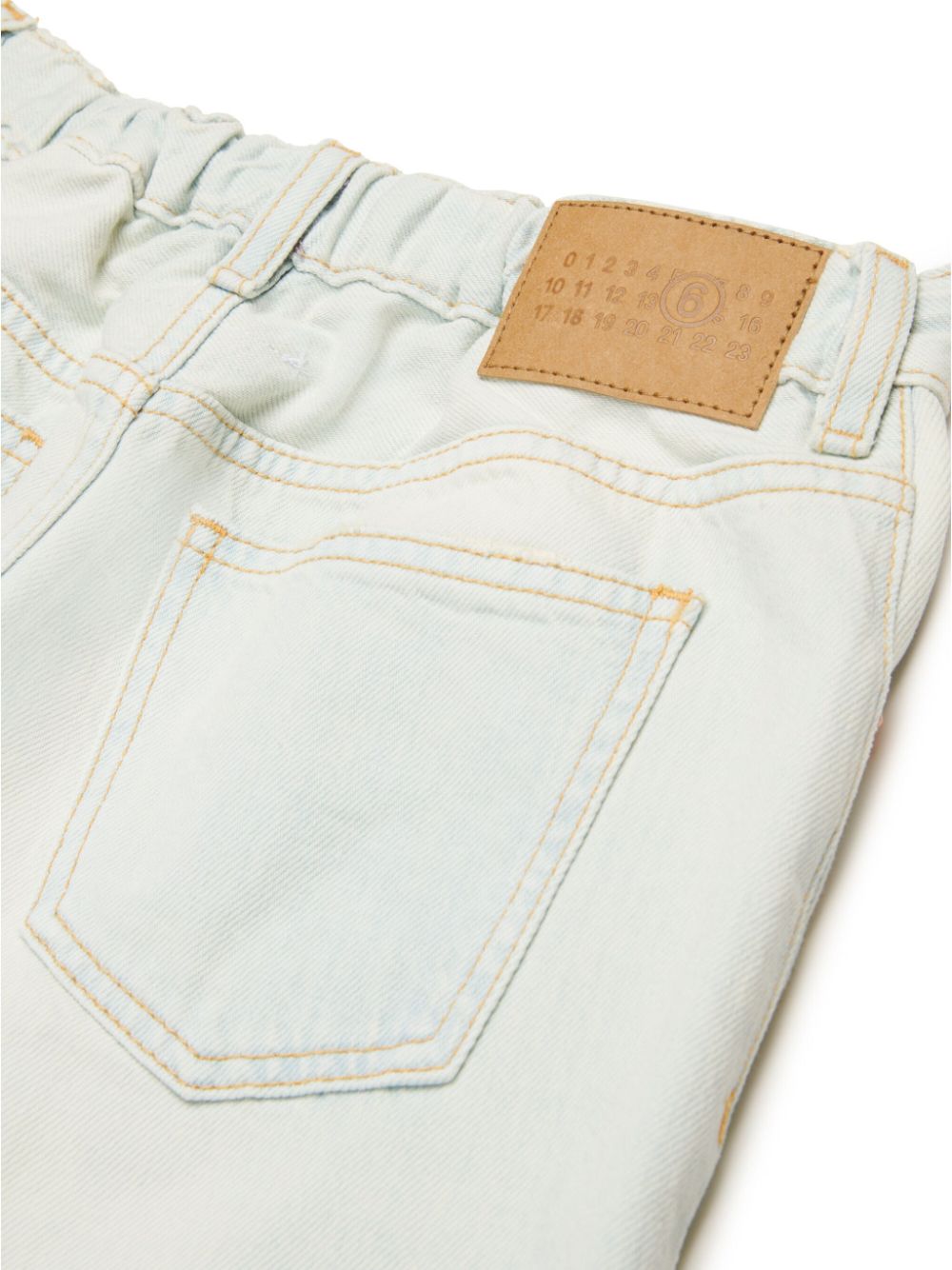 MM6 Maison Margiela Kids Jeans met wijde pijpen Wit