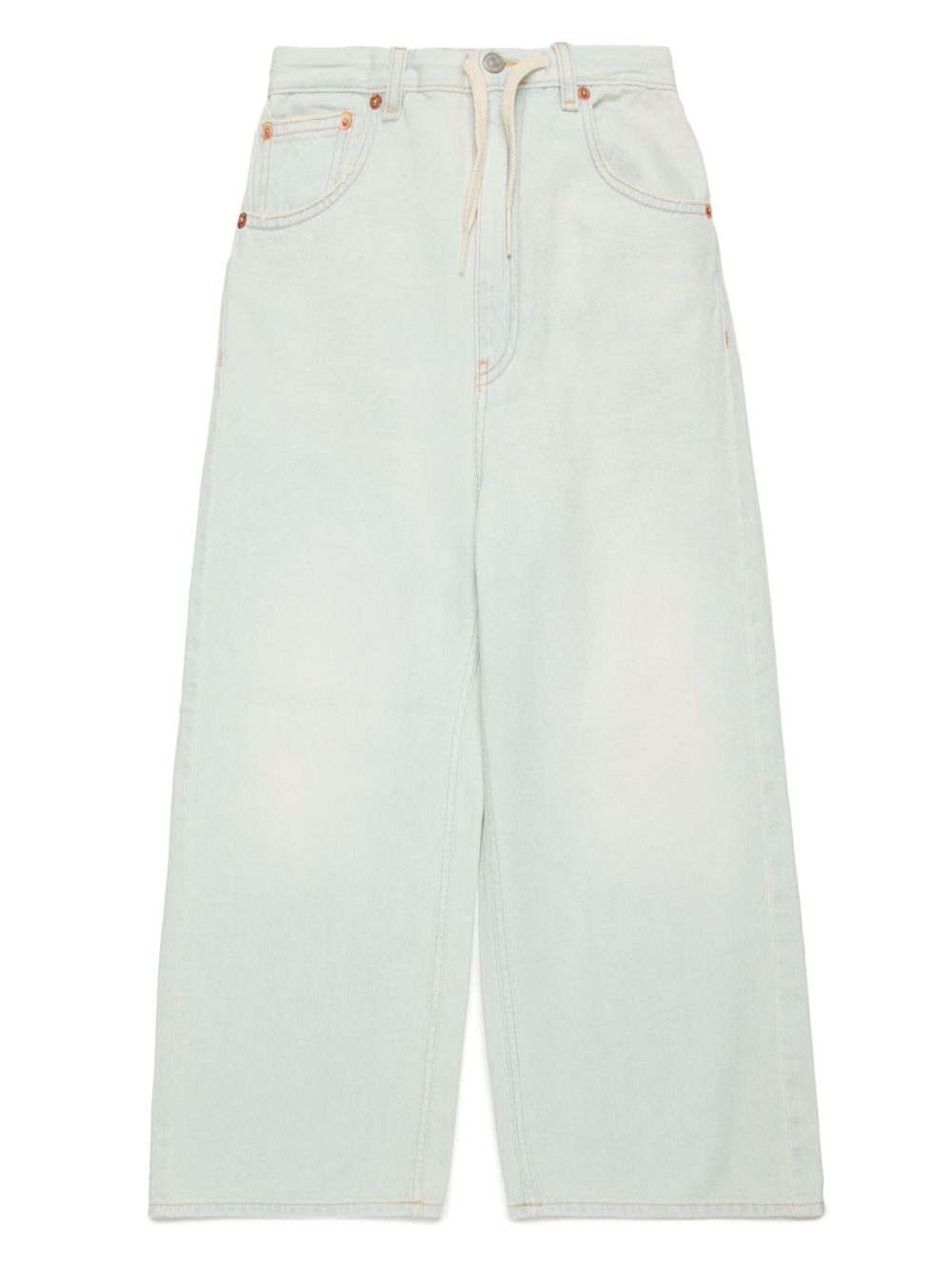 MM6 Maison Margiela Kids Jeans met wijde pijpen Wit