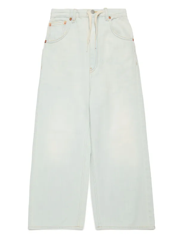 MM6 Maison Margiela Kids ワイドジーンズ | ホワイト | FARFETCH JP