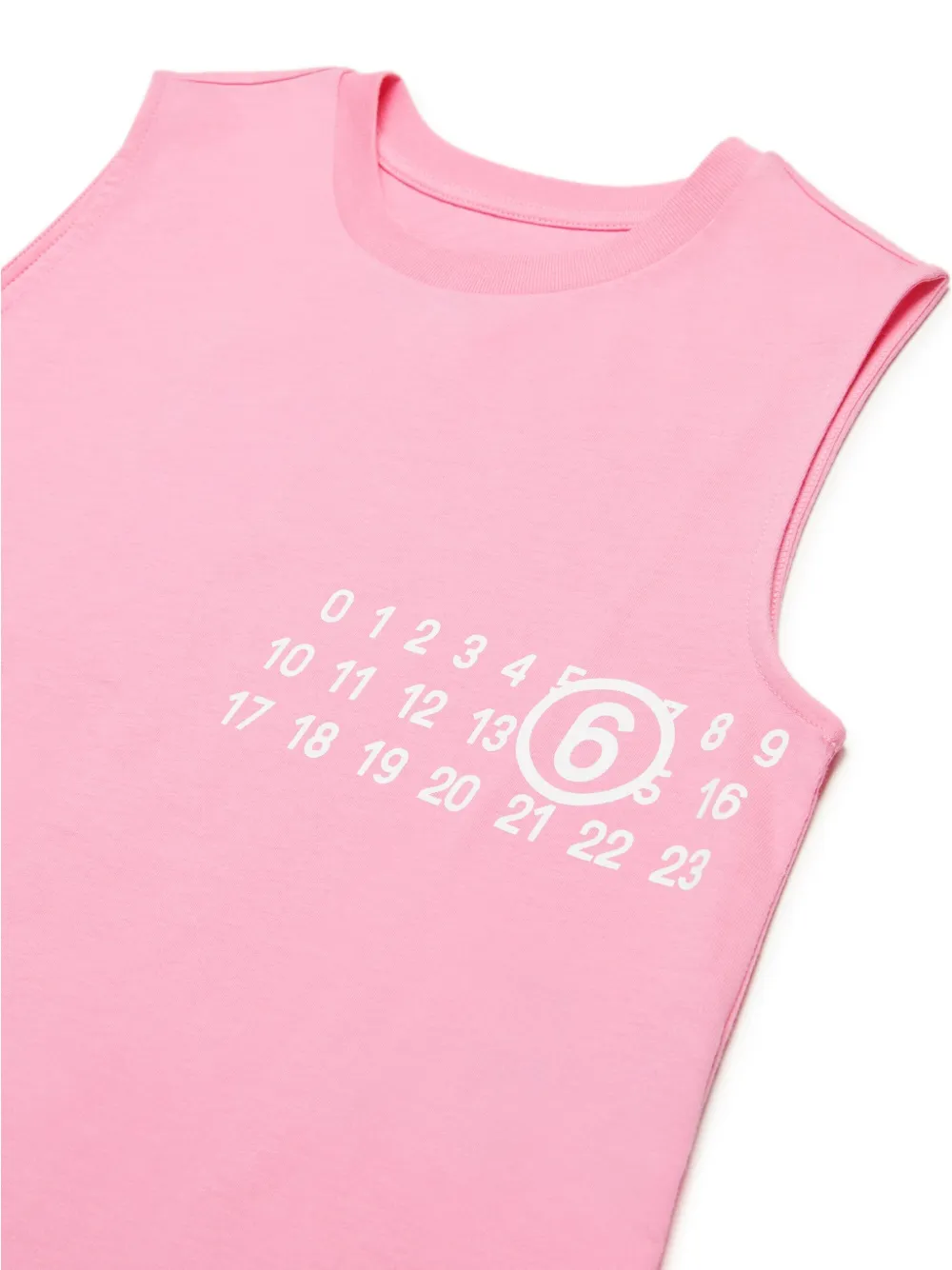 MM6 Maison Margiela Kids Jurk met print Roze