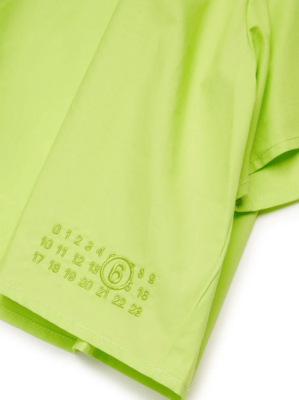 MM6 Maison Margiela Kids Numbers shirt Groen