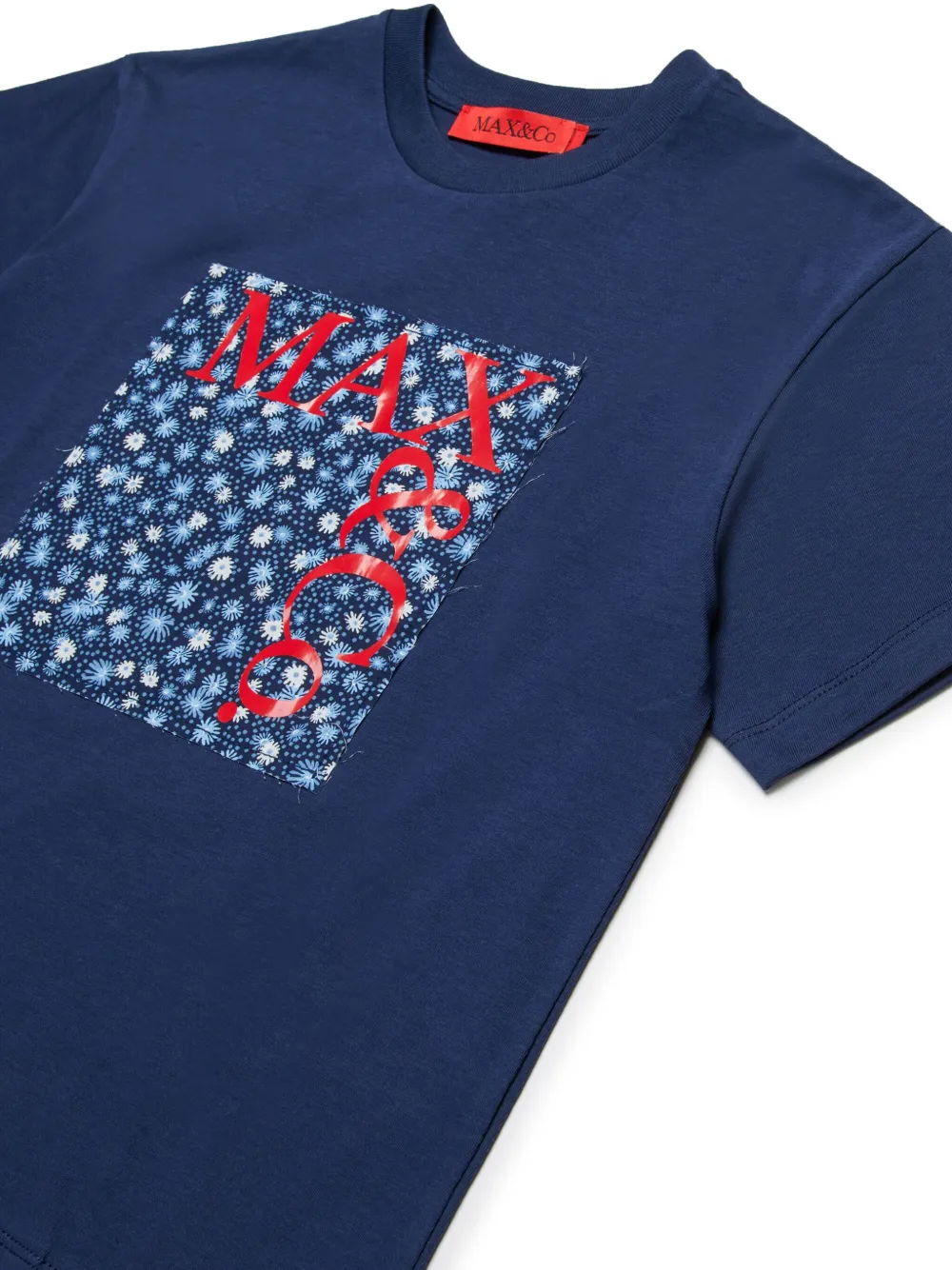 Max & Co Logo-print T-shirt In Blue