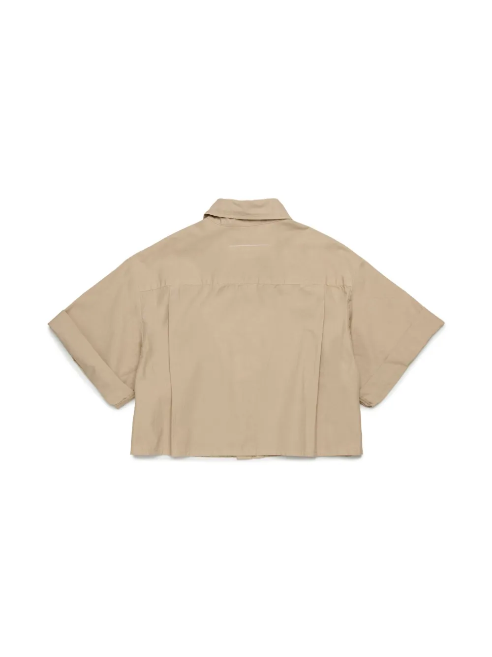 MM6 Maison Margiela Kids poplin shirt - Bruin