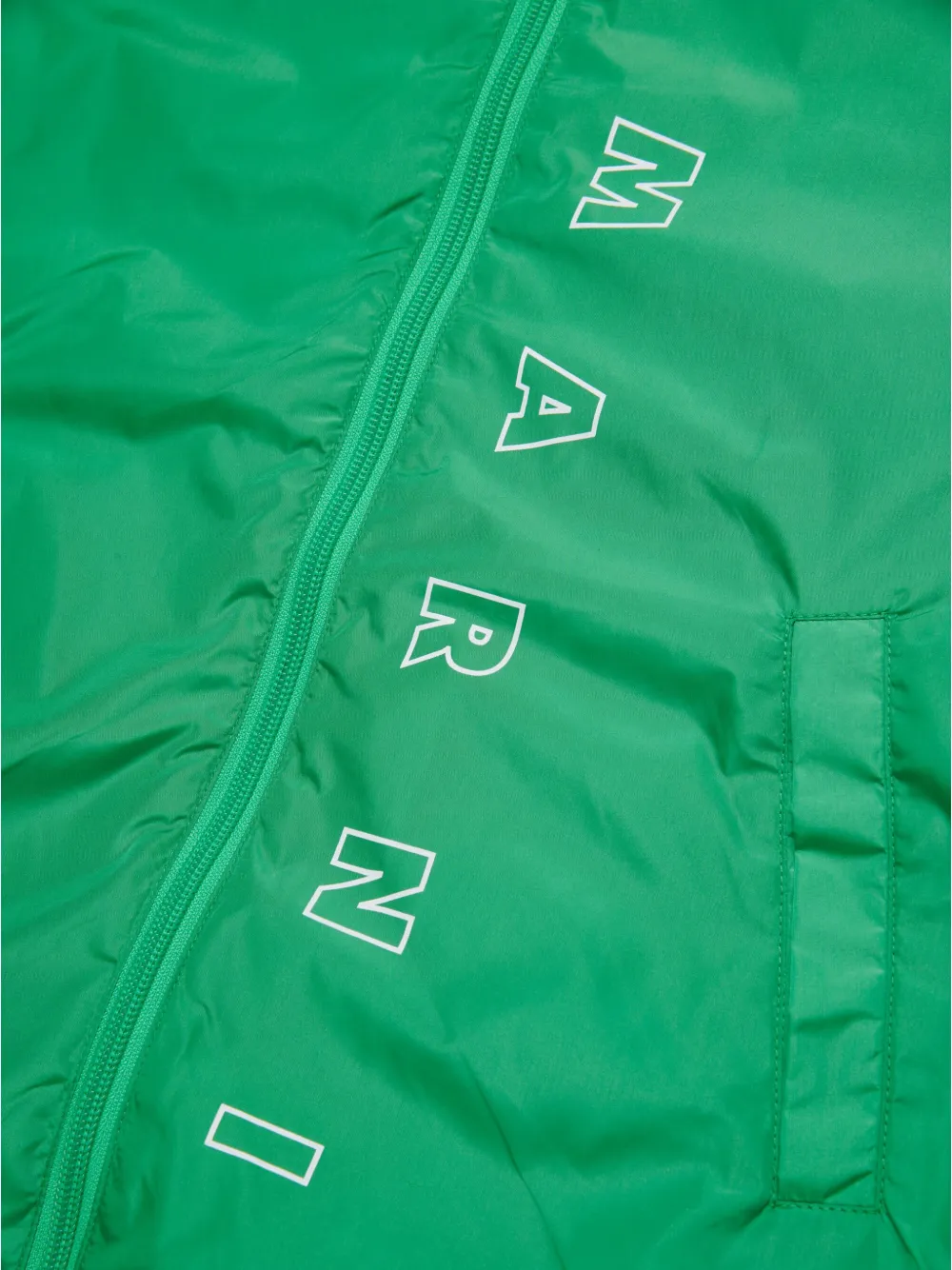 Marni Kids Regenjack met logoprint Groen