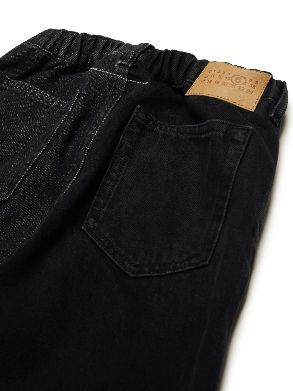 MM6 Maison Margiela Kids Tweekleurige jeans Zwart