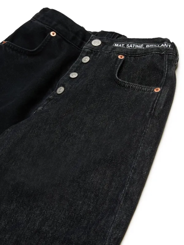 MM6 Maison Margiela Kids two-tone Jeans | Black | FARFETCH