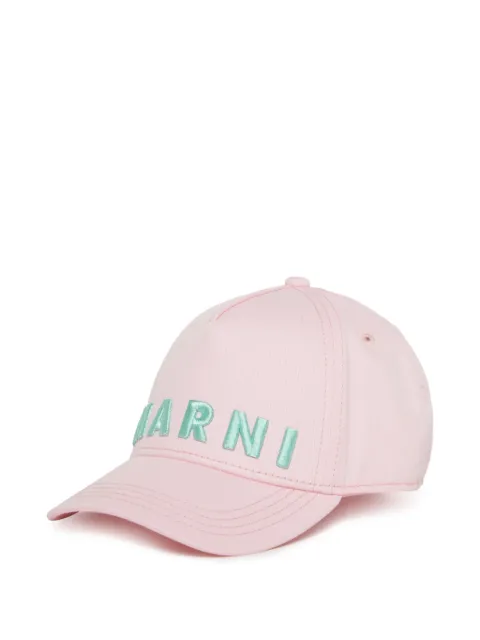 Marni Kids gorra con logo bordado