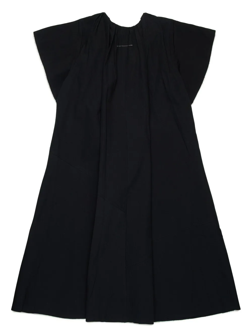 mm6maisonmargielakids MM6 Maison Margiela Kids A-lijn jurk met geplooide kraag - Zwart