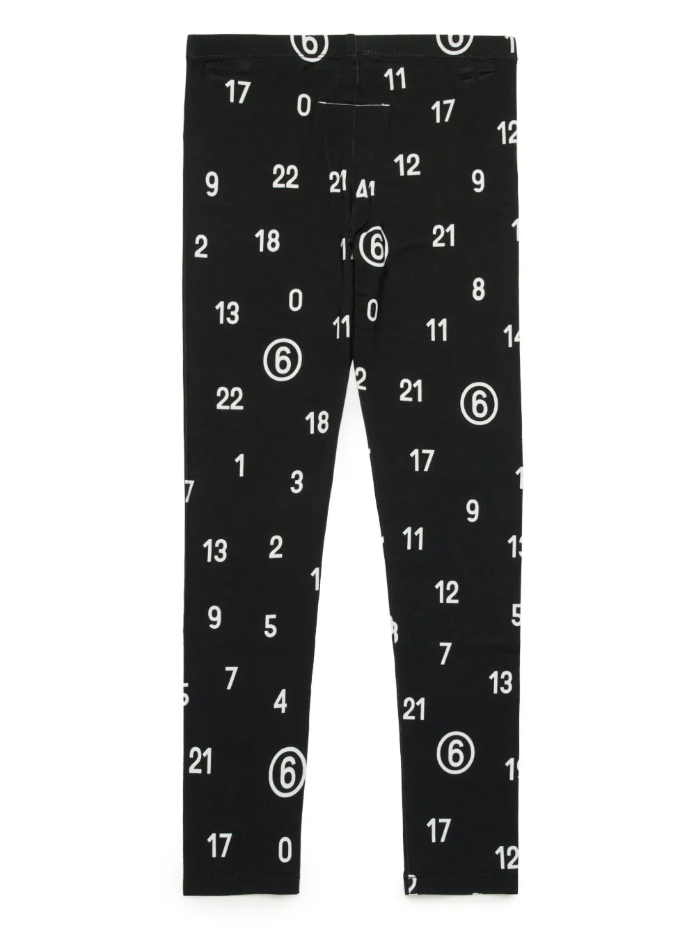 MM6 Maison Margiela Kids Legging met print - Zwart