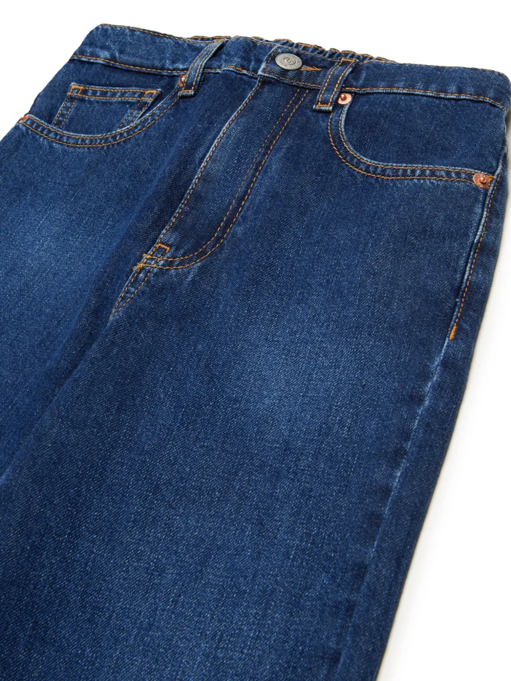 MM6 Maison Margiela Kids Jeans met wijde pijpen Blauw