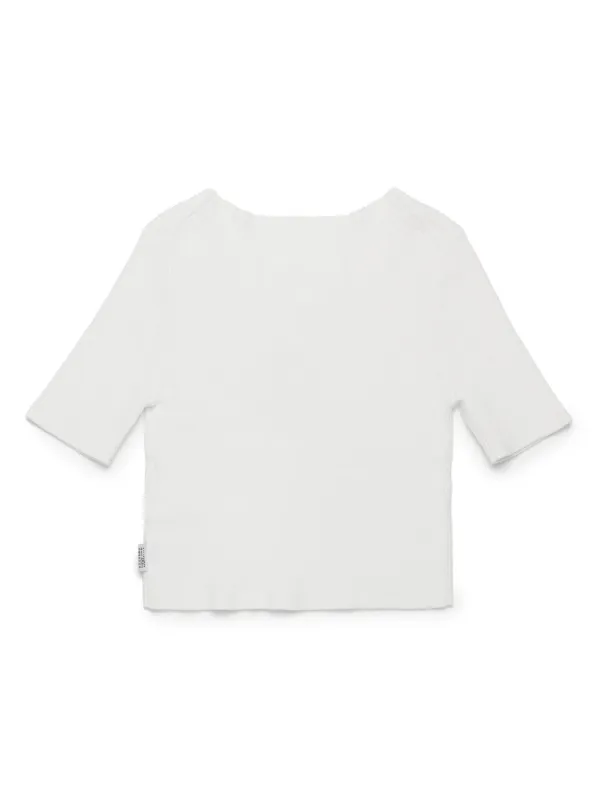 MM6 Maison Margiela Kids リブニット トップ | ホワイト | FARFETCH JP