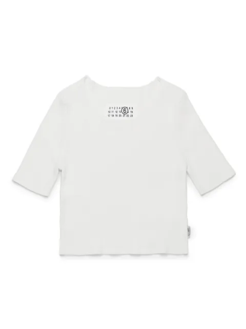 MM6 Maison Margiela Kids ribbed-knit top