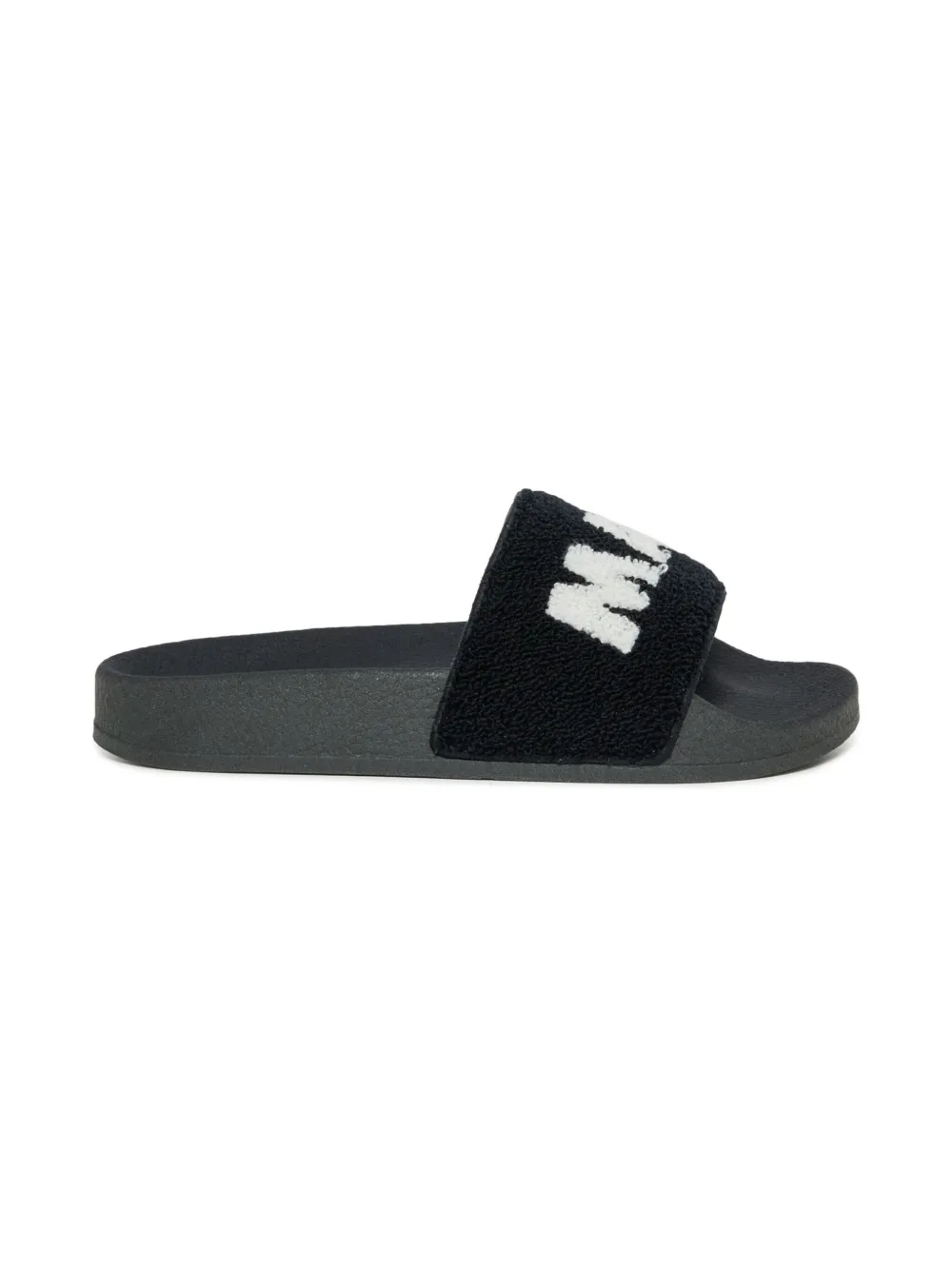 Marni Kids logo-jacquard slides - Zwart