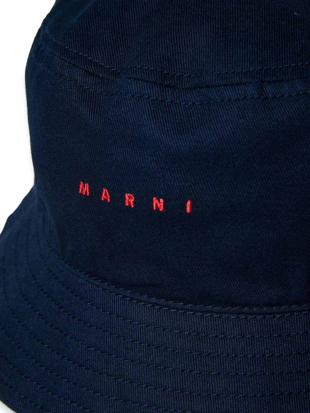 MARNI LOGO-EMBROIDERED BUCKET HAT