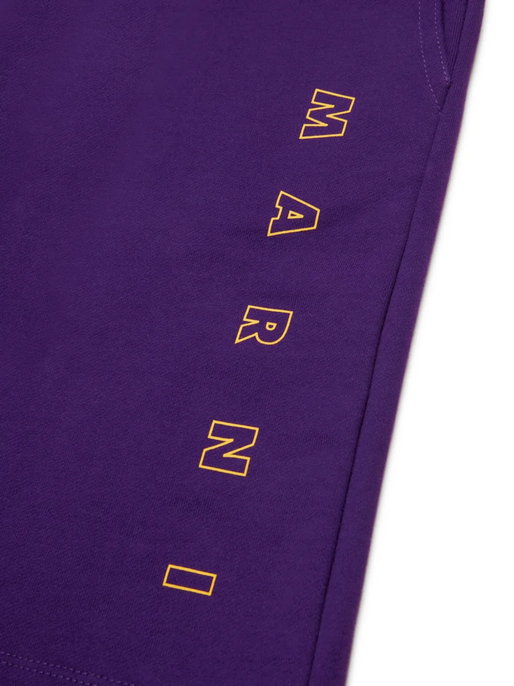 Marni Kids Shorts met logoprint Paars