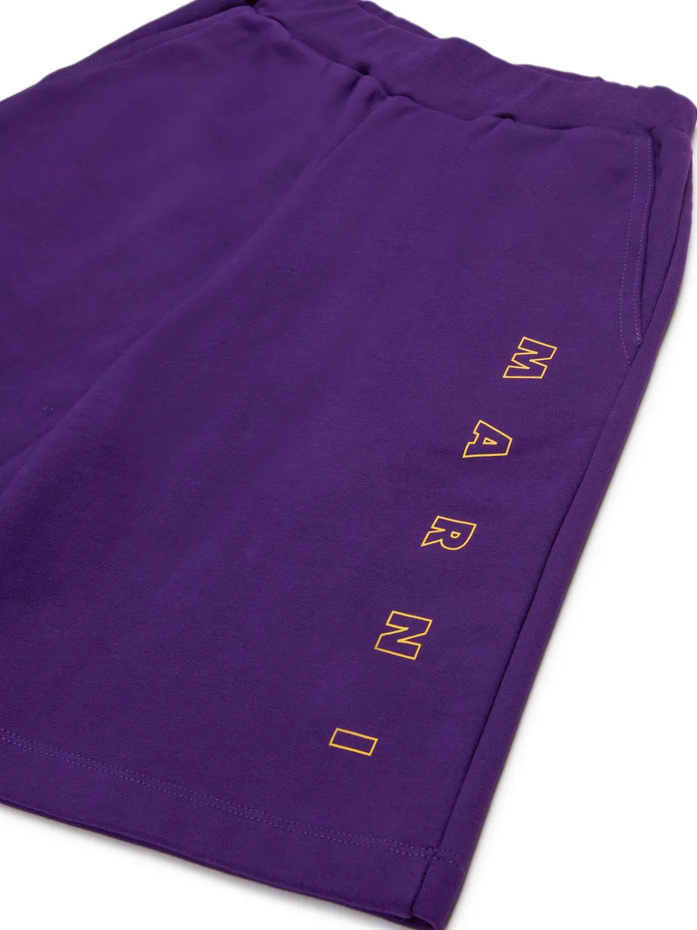 Marni Kids Shorts met logoprint Paars