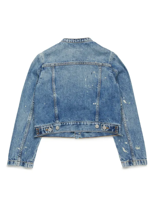 MM6 Maison Margiela Kids デニムジャケット | ブルー | FARFETCH JP