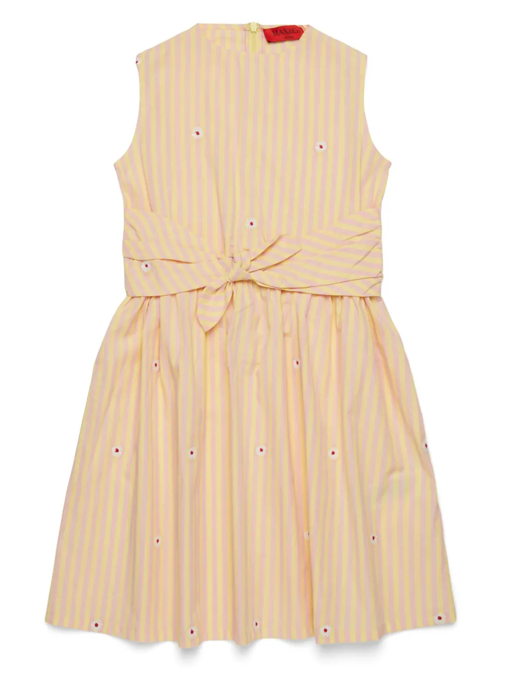 MAX&Co. Kids Gestreepte jurk Geel