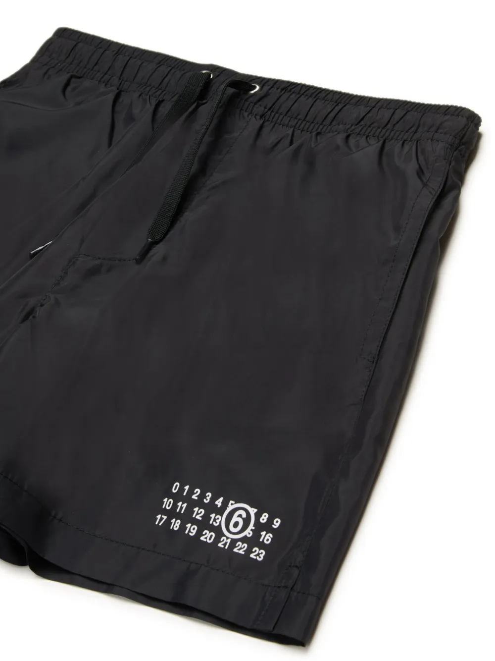 MM6 Maison Margiela Kids Zwembroek met logoprint Zwart