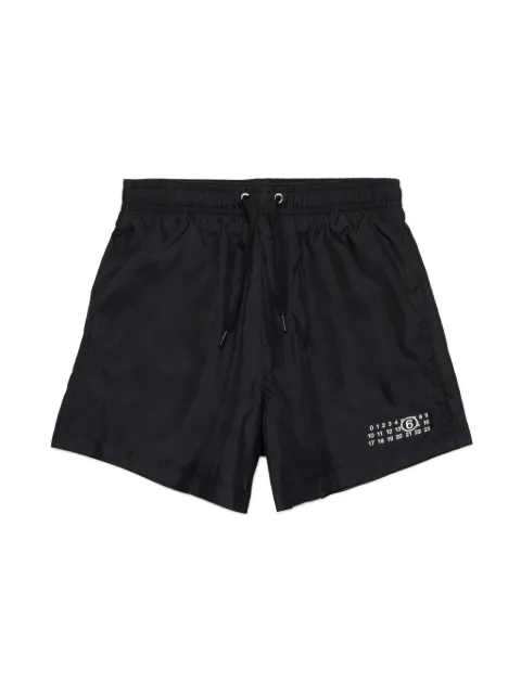 MM6 Maison Margiela Kids logo-print swim shorts
