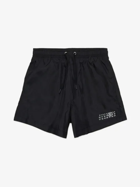 MM6 Maison Margiela Kids logo-print swim shorts
