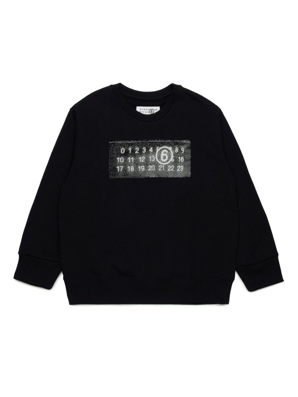 MM6 Maison Margiela Kids Numbers sweatshirt - Black